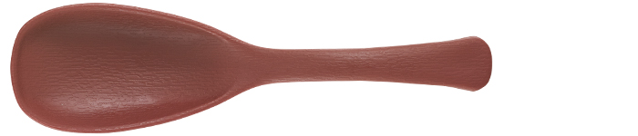 スープスプーン木目 エンジ